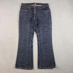 Dickies Jeans Womens 8P Blue Curvy Tapered Mid Denim Workwear Bootcut Pants
